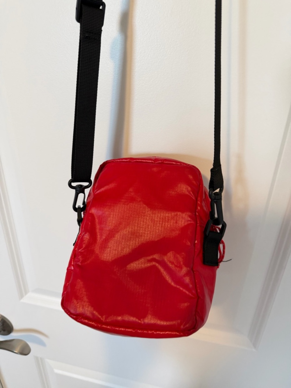Red Crossbody Nylon Mini Bag - Picture 3 of 5